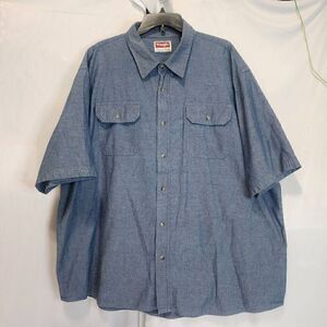 Wrangler Short Sleeve Button up Shirt Size 3XL B19